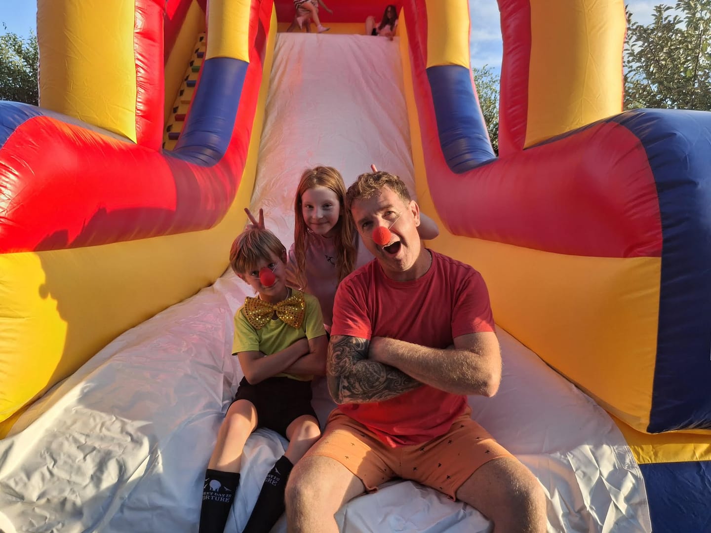Customer photo review of Tripe Inflatable Slide,Dubai Inflatable Slide,Skier Inflatable Slide
