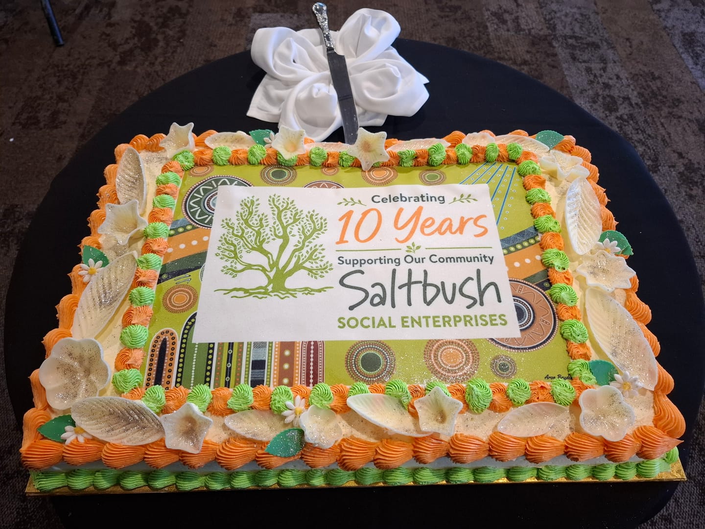 Customer photo review of A3 Rectangle Custom Edible Icing Image