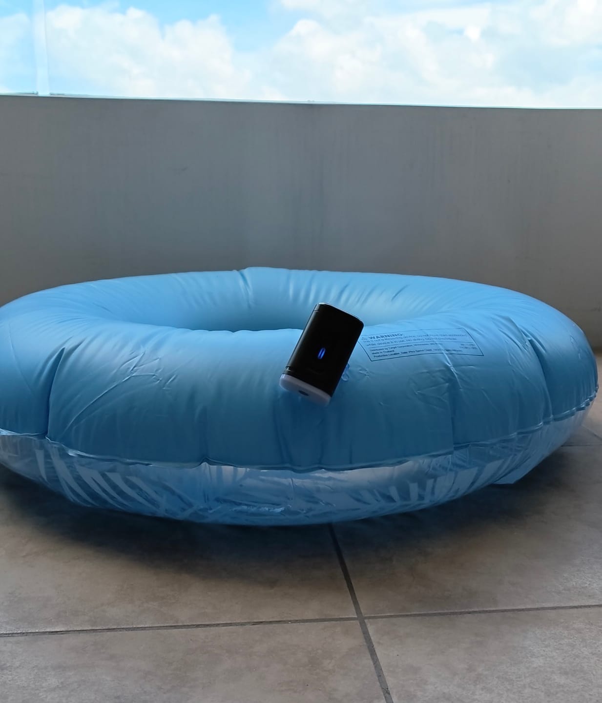 Customer photo review of Inflador Portátil Recargable 3 en 1