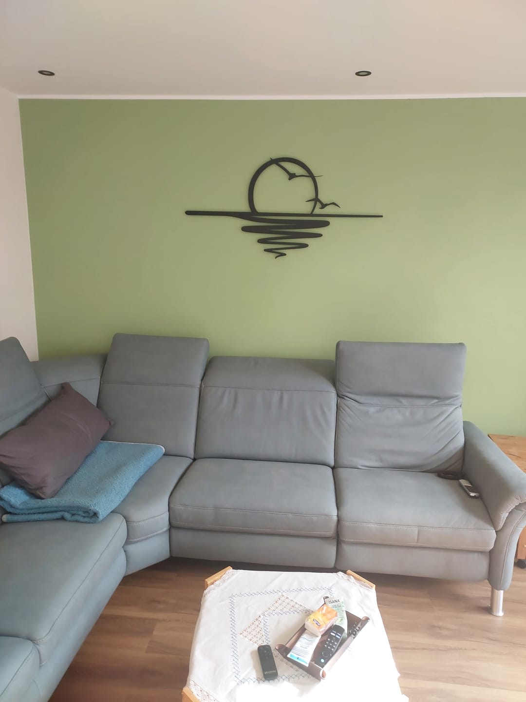 Customer photo review of Décoration murale en métal - Coucher du soleil (SUN.04)