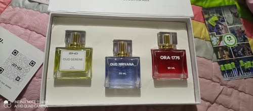 Customer's Signature Perfumes Bundle of 3 in an open gift box featuring three distinct perfume bottles.