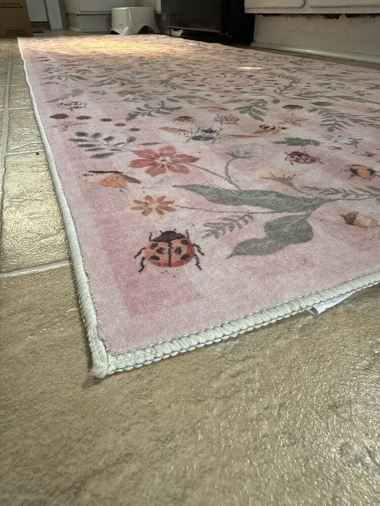 Customer photo review of Rug – Boho Insect Botanical Floral – Forest Fern
