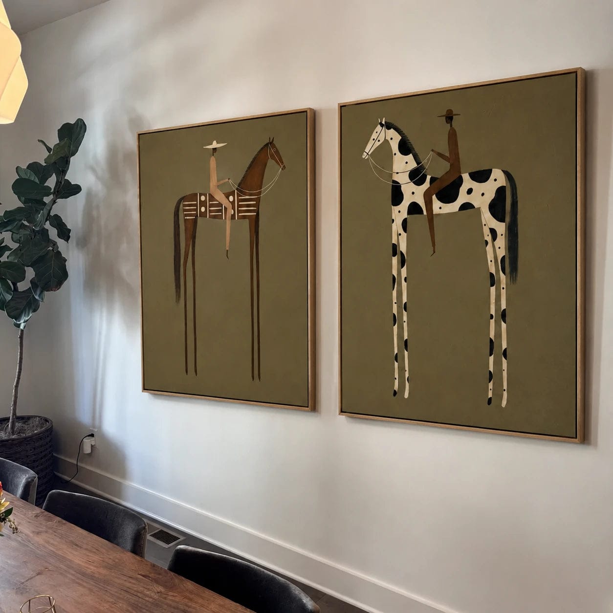 Customer photo review of Vintage Americana Art｜Twin Riders