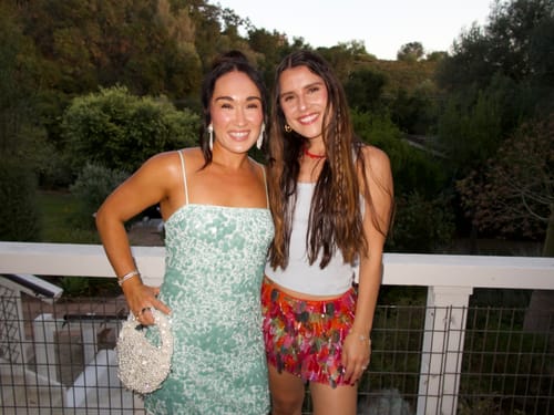 Reviewer's Sequin High Waist Mini Skirt, showing the reflective, colorful sequin texture while posing outdoors.