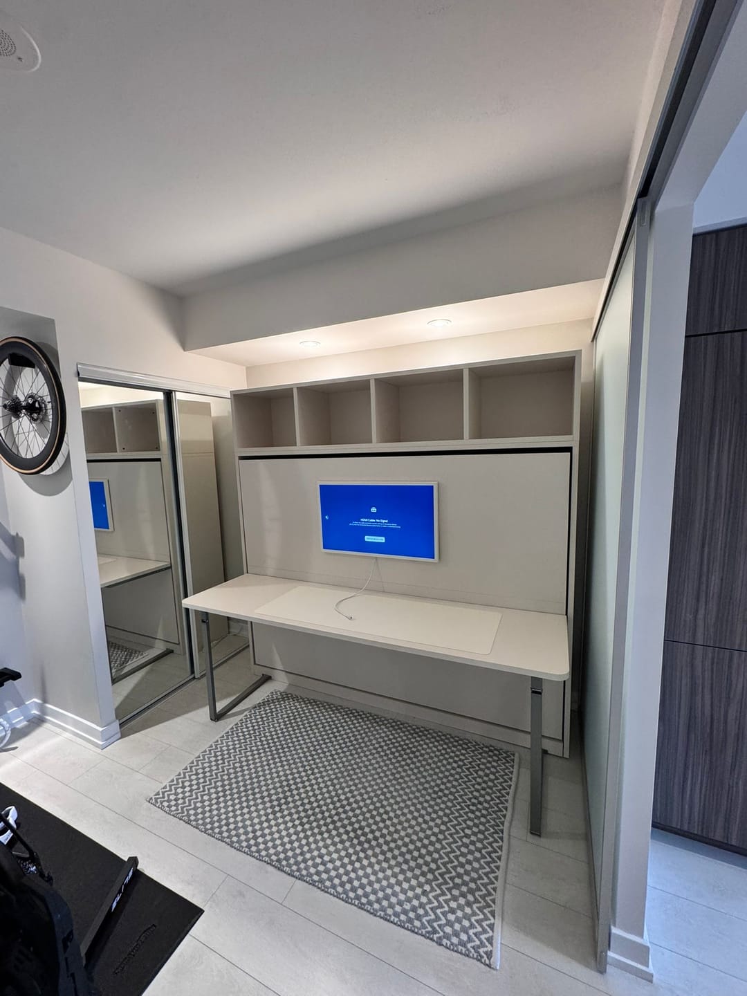 Customer photo review of Muzzle Wall Bed with Desktop
