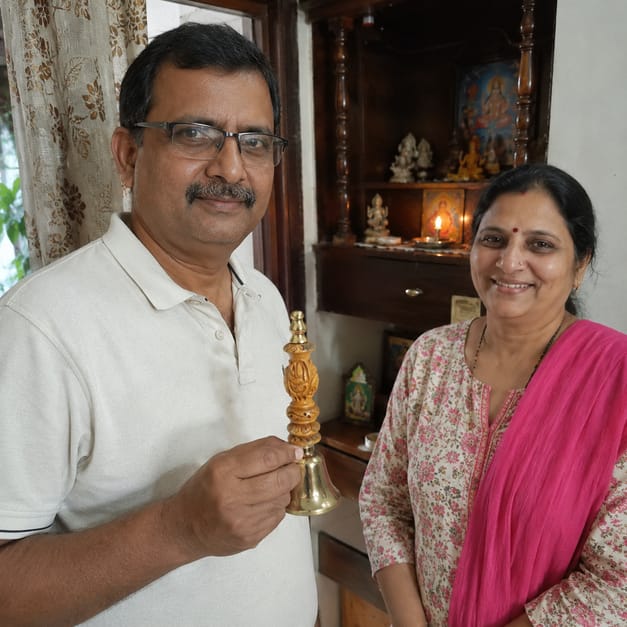 Customer photo review of Aura Suddhi Handcrafted Kansa (Bronze) Bell