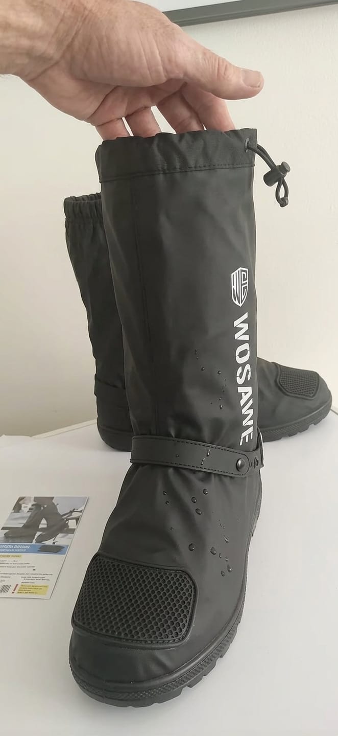 Customer photo review of SplashGuard Waterproof Shoe Covers