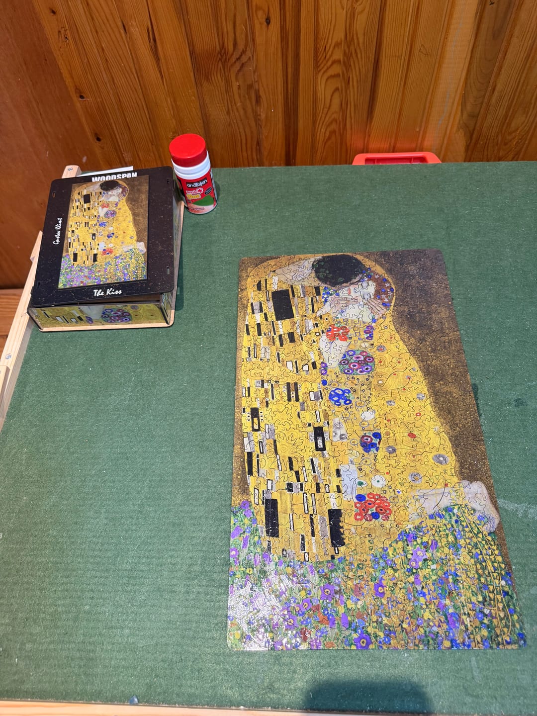 Customer photo review of The Kiss by Gustav Klimt - Ahşap Puzzle