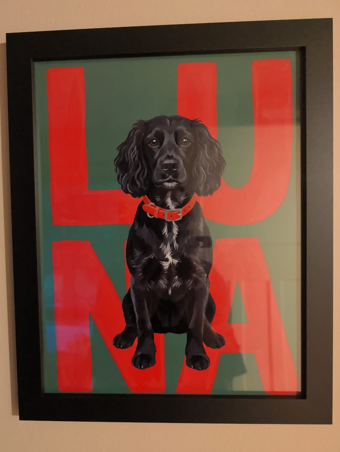 Customer photo review of Big Name - Personalised Poster