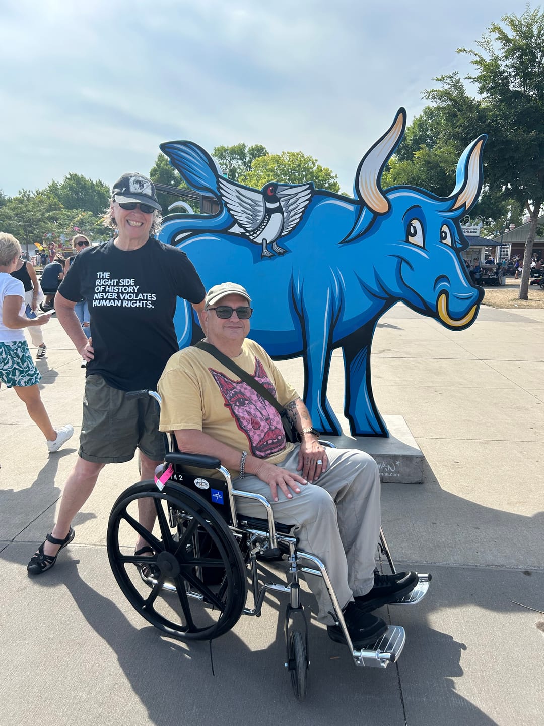 Customer photo review of Right Side of History Unisex T-shirt