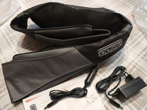 Customer photo review of Ergonomic U-Shape Shiatsu Massager - 8 Nodes, Soothing Heat Therapy