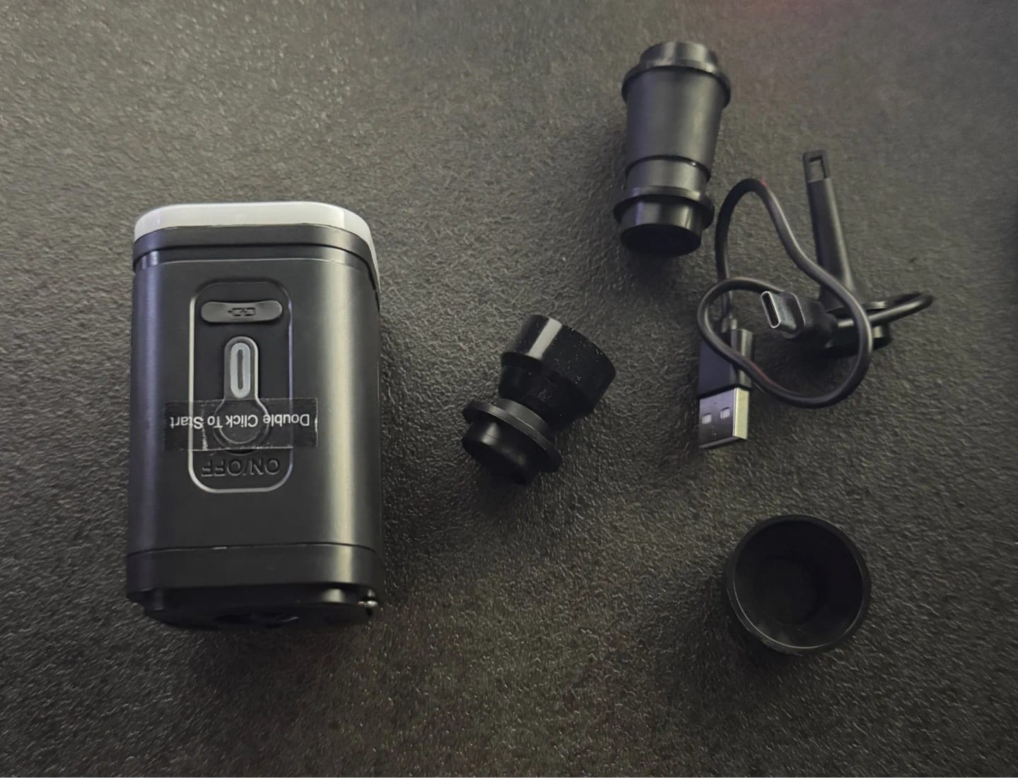 Customer photo review of Inflador Portátil Recargable 3 en 1