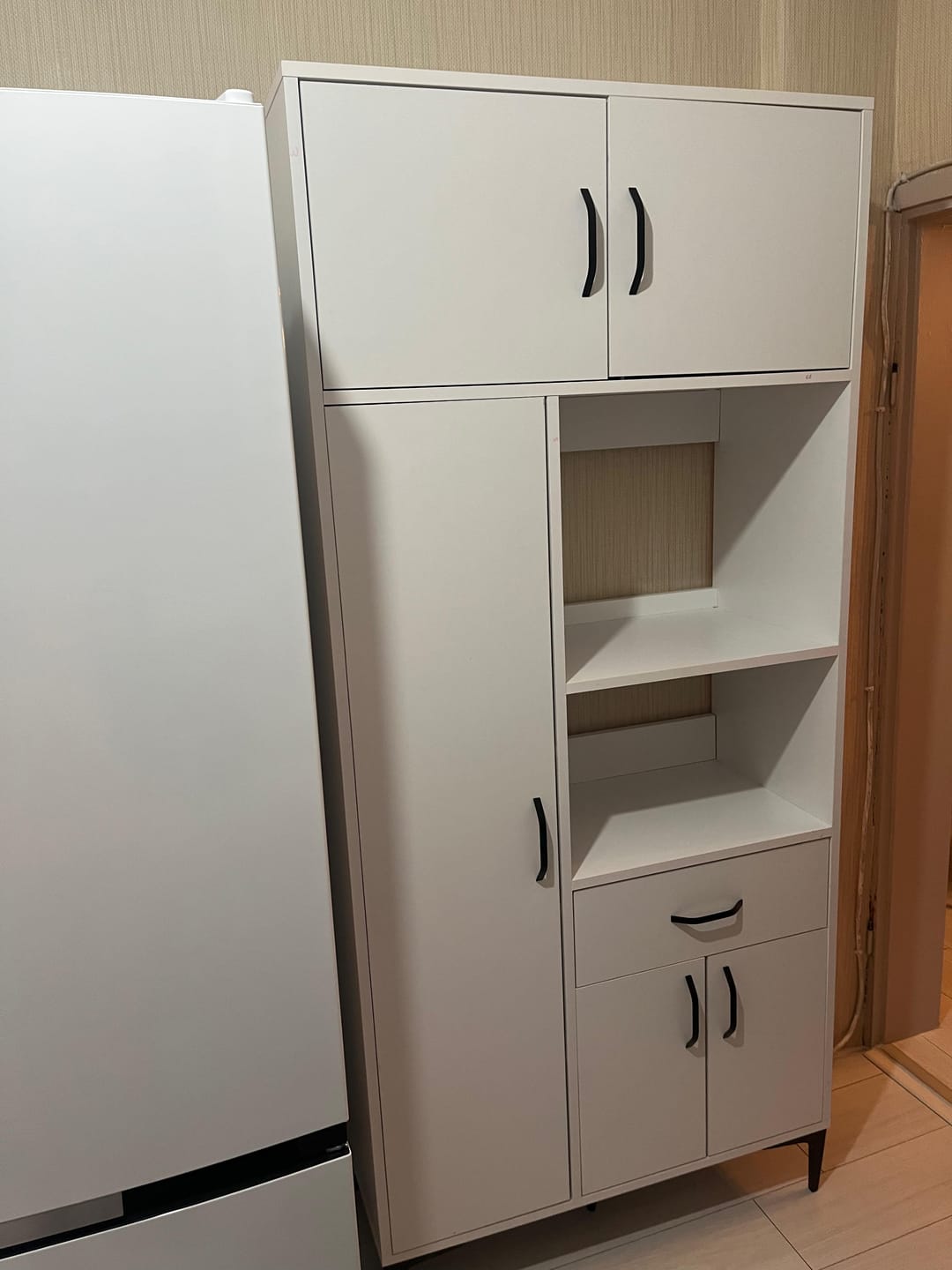 Customer photo review of Rani JE165 Çok Amaçlı Dolap 5 Kapaklı 1 Çekmeceli Kiler Mutfak Dolabı Beyaz