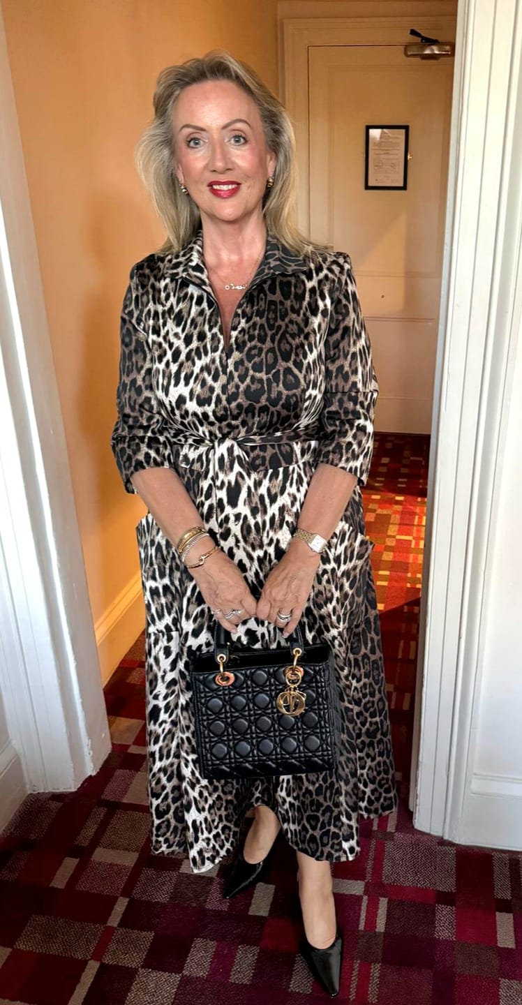 Customer photo review of The 'Zip Pocket' in Leopard - Ballerina Length