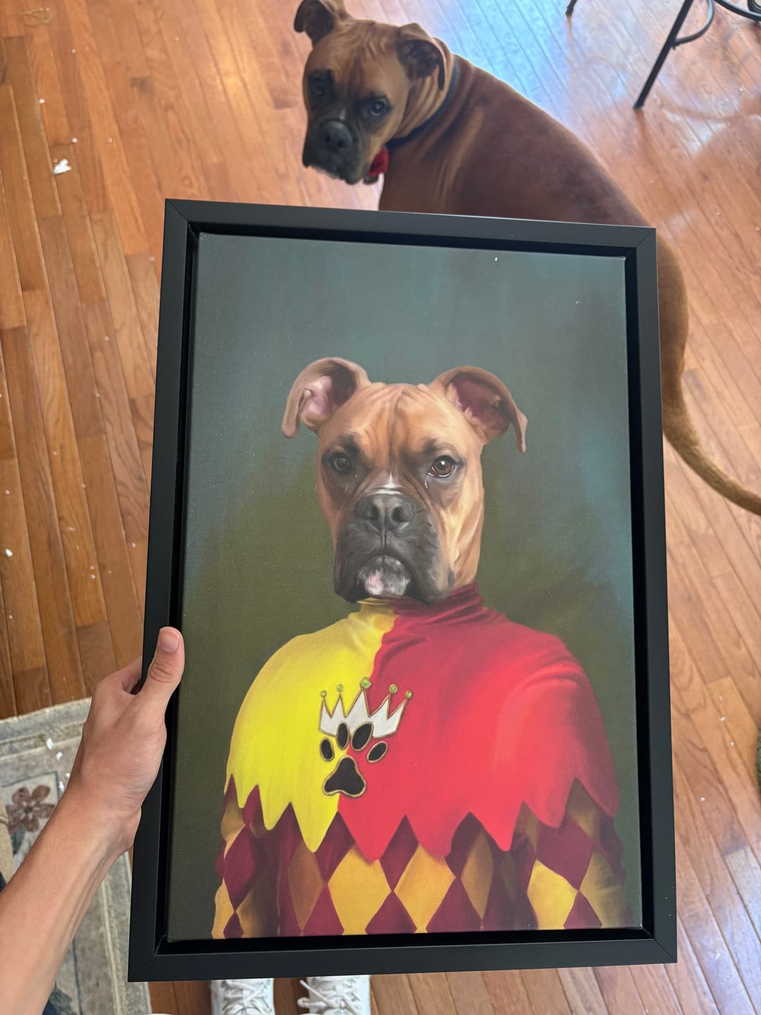 Customer photo review of The Jester - Custom Pet Canvas