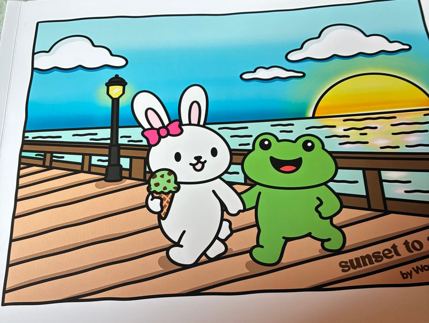 Customer photo review of Sunset to Sea Premium Coloring Book