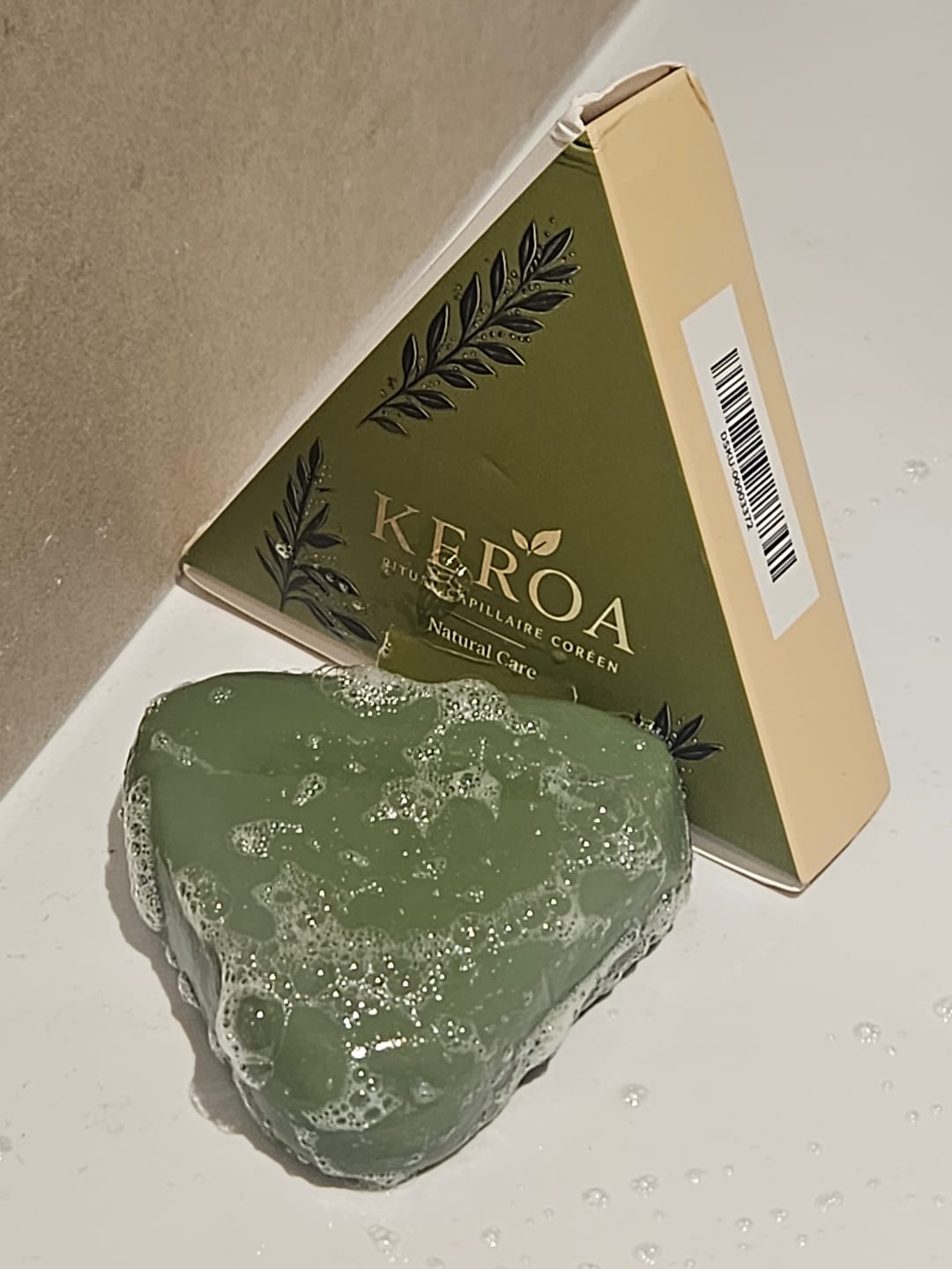 Customer photo review of Savon capillaire coréen