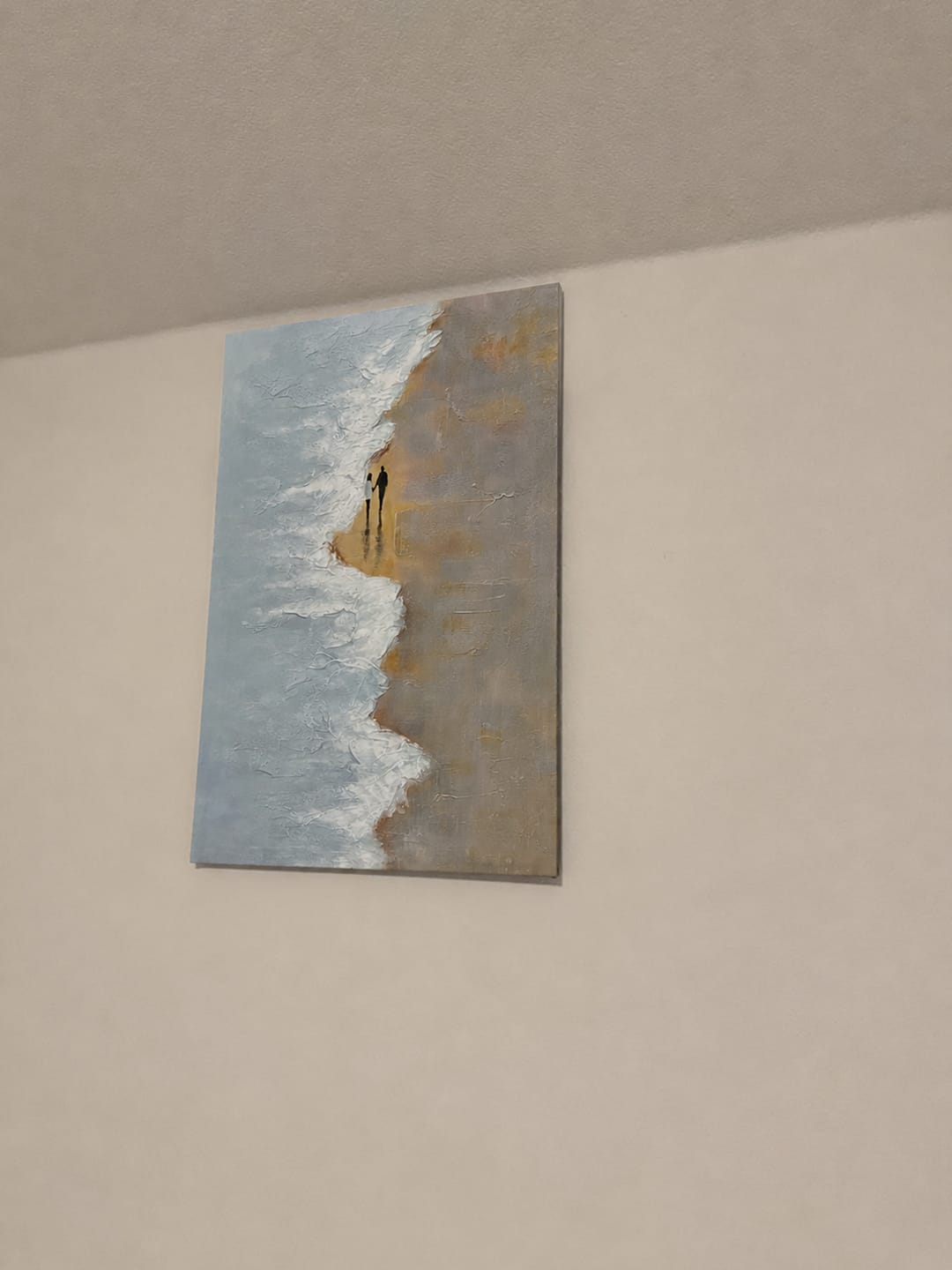 Customer photo review of Abstract Ocean And Sky Canvas Art #OC168