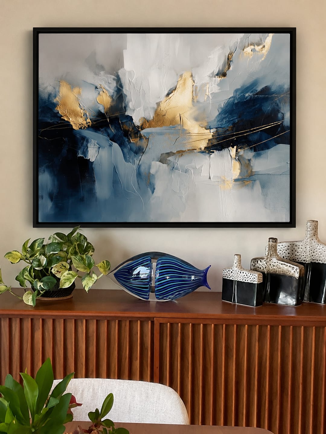 Customer photo review of Tableau Contemporain - Deep Waves
