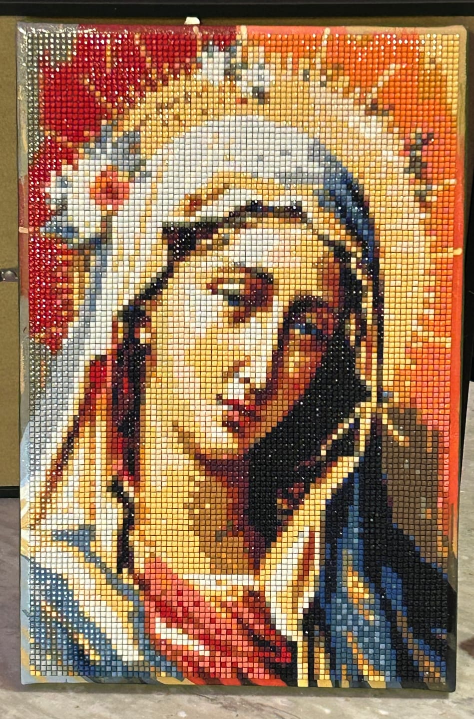 Customer photo review of Mother Mary (Diamond Painting)