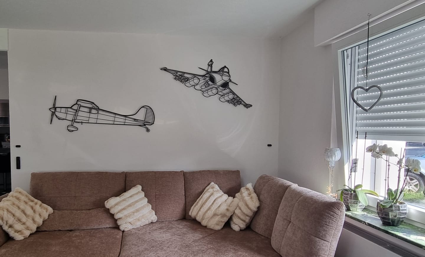 Customer photo review of 170B Silhouette Metal Wall Art