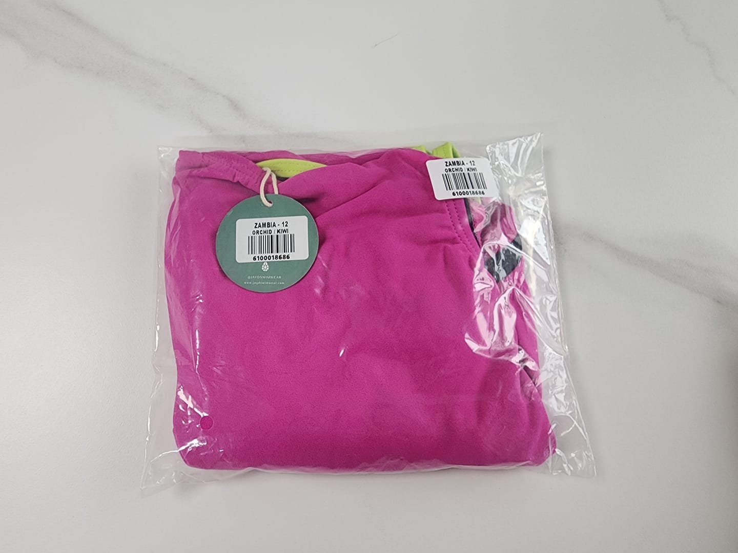Customer photo review of ZAMBIA ONE PIECE - Orchid|Kiwi