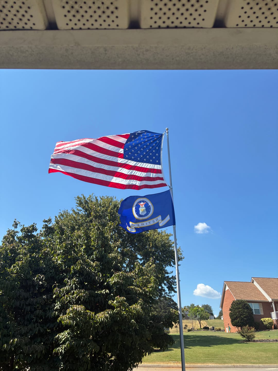 Customer photo review of 6' x 10' American Flag