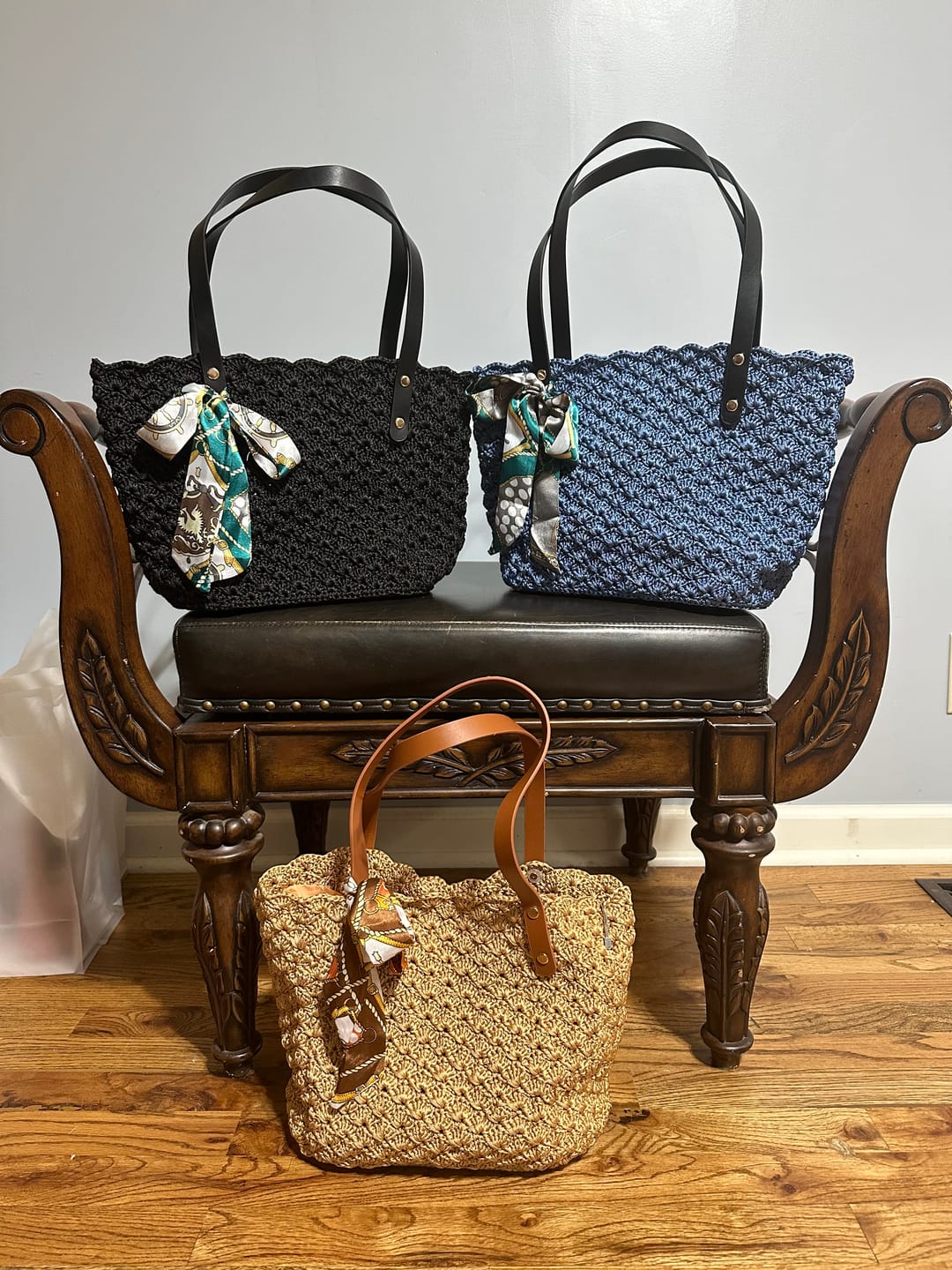 Customer photo review of Aveline crochet Shoulder Bag Kit
