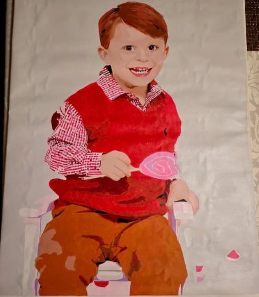 Customer photo review of Kit Personalizado de Pintura por Números