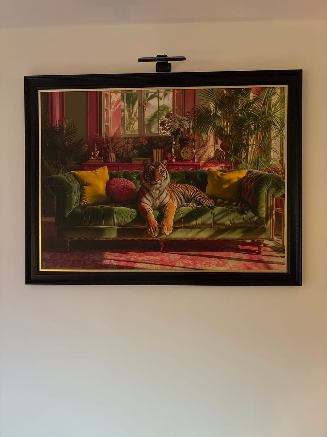 Customer photo review of Lounging Tropical Tiger By Artko