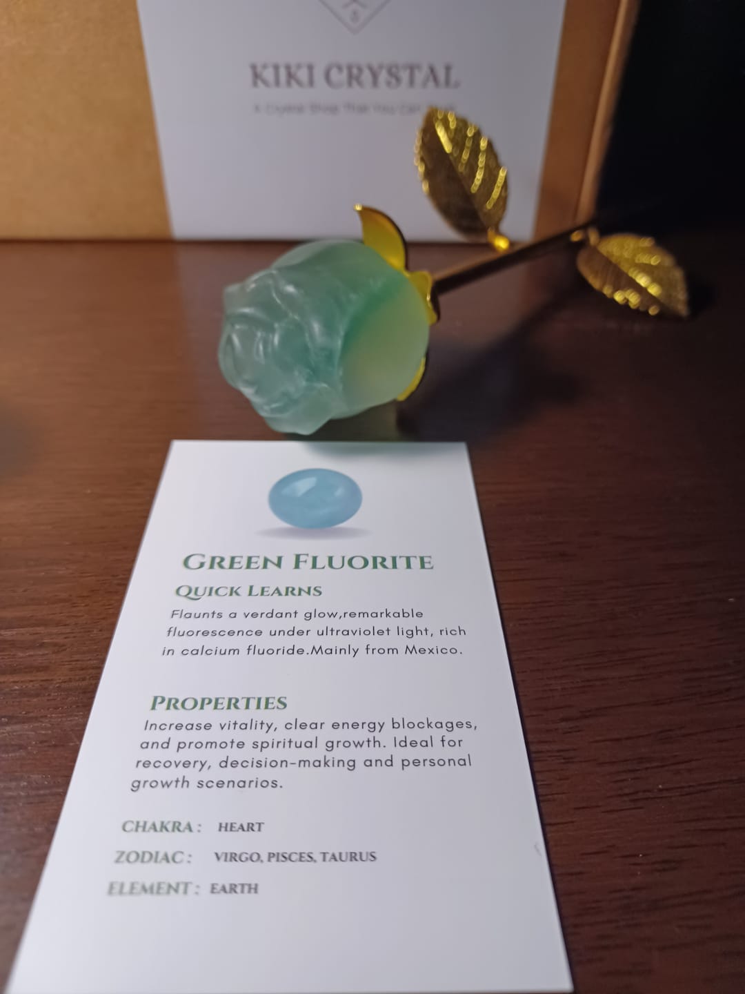 Customer photo review of Natural Crystal Exquisite Handheld Rose Flower
