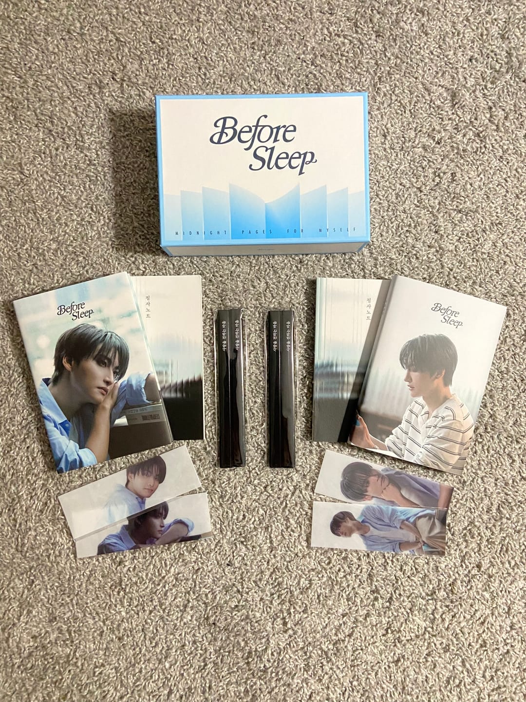 Customer photo review of ATEEZ SEONGHWA - BEFORE SLEEP POEM BOOK SET