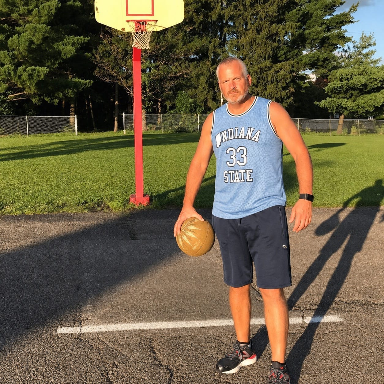 Customer photo review of Larry Bird Indiana State Basketball College Jersey