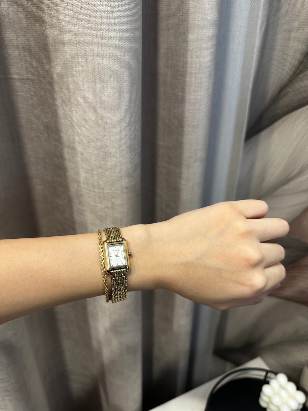 Customer photo review of Olivia Petite Gold White