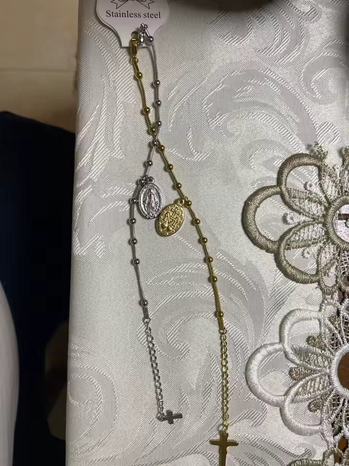 Customer photo review of Our Lady Medal Bracelet