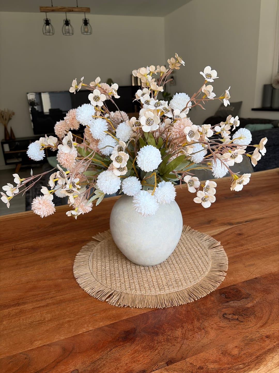 Customer photo review of Wax Arrangement - Beige mix