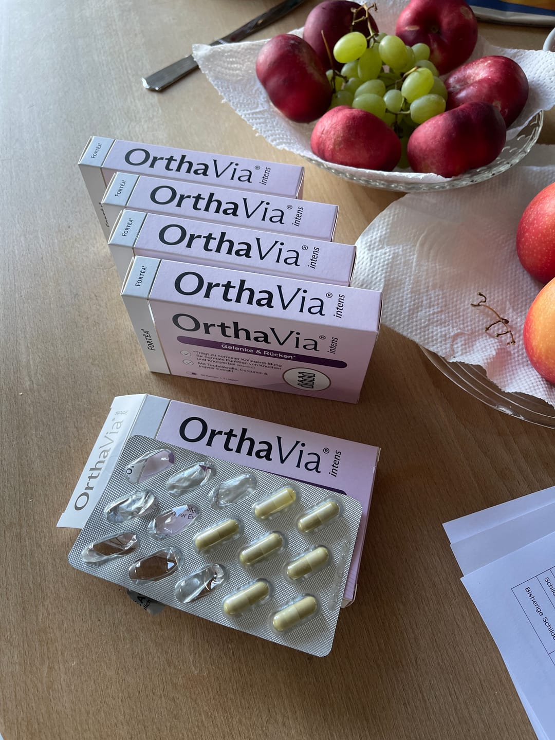 Customer photo review of OrthaVia® intens – Gelenke & Rücken
