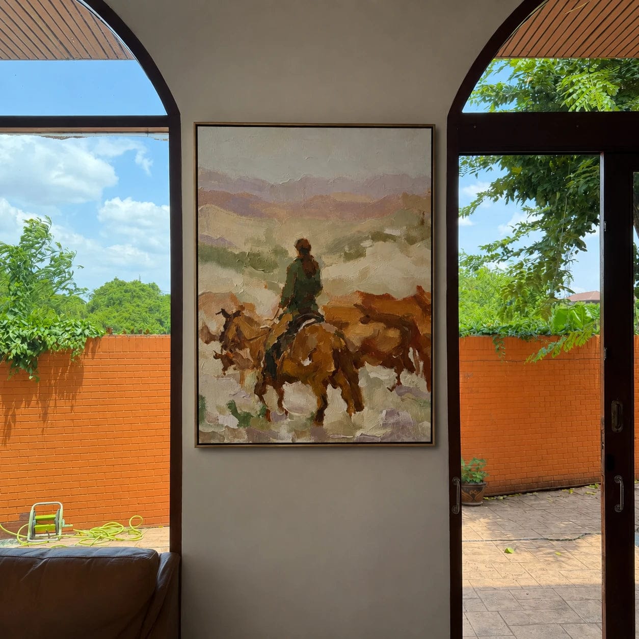 Customer photo review of Western Landscapes Art｜Rider of the Quiet Frontier