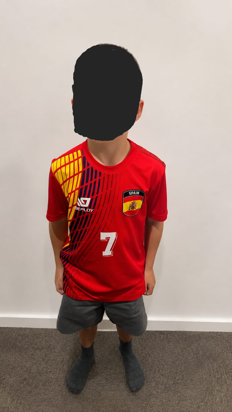 Customer photo review of Spain Home Jersey