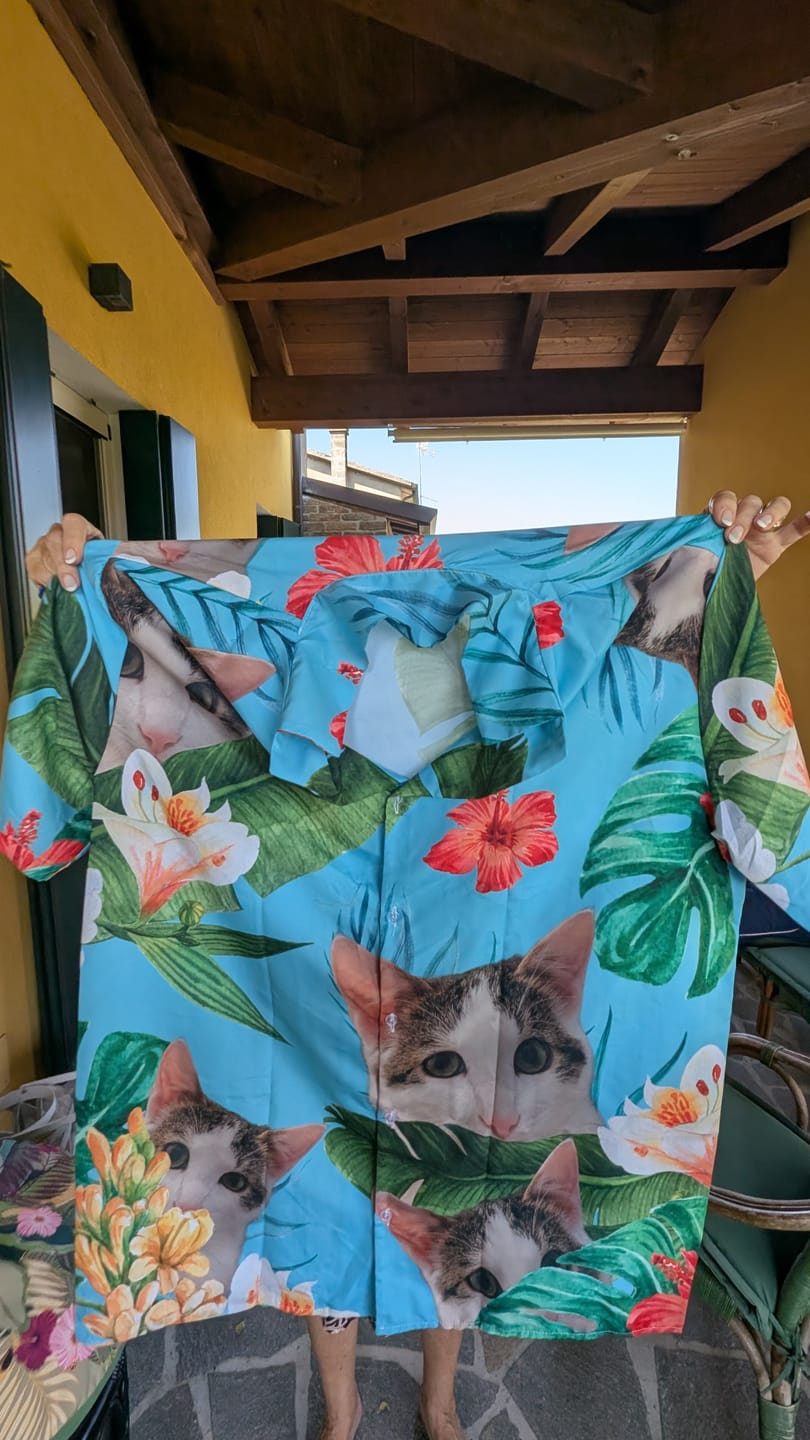 Customer photo review of La tua foto - Camicia hawaiana personalizzata