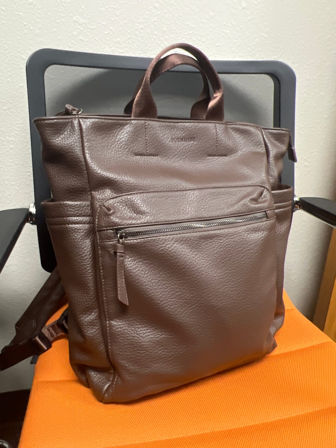 Customer photo review of Bronx Backpack - Chocolate