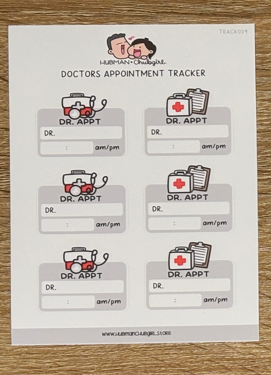 Customer photo review of Doctors Appointment Tracker Planner Stickers