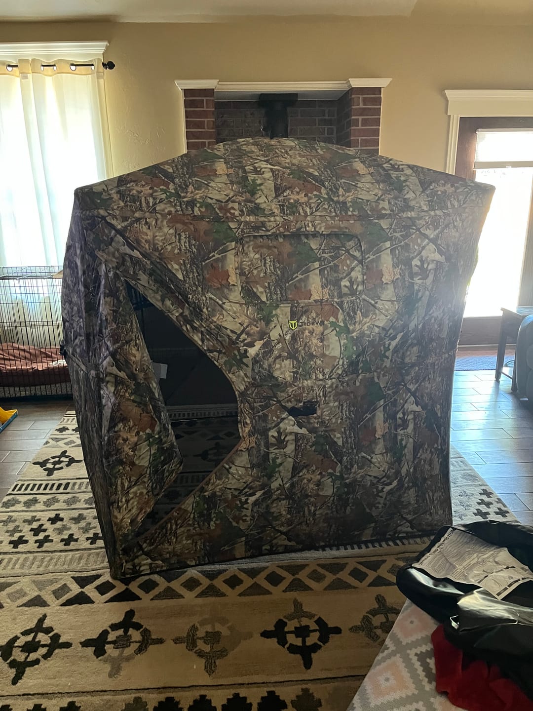 Customer photo review of Vis Series 270 Degree See Through Hunting Blind | Portable 2 3 4 Person Ground Blind | Camo Pop Up Deer Blind for Deer & Hunters