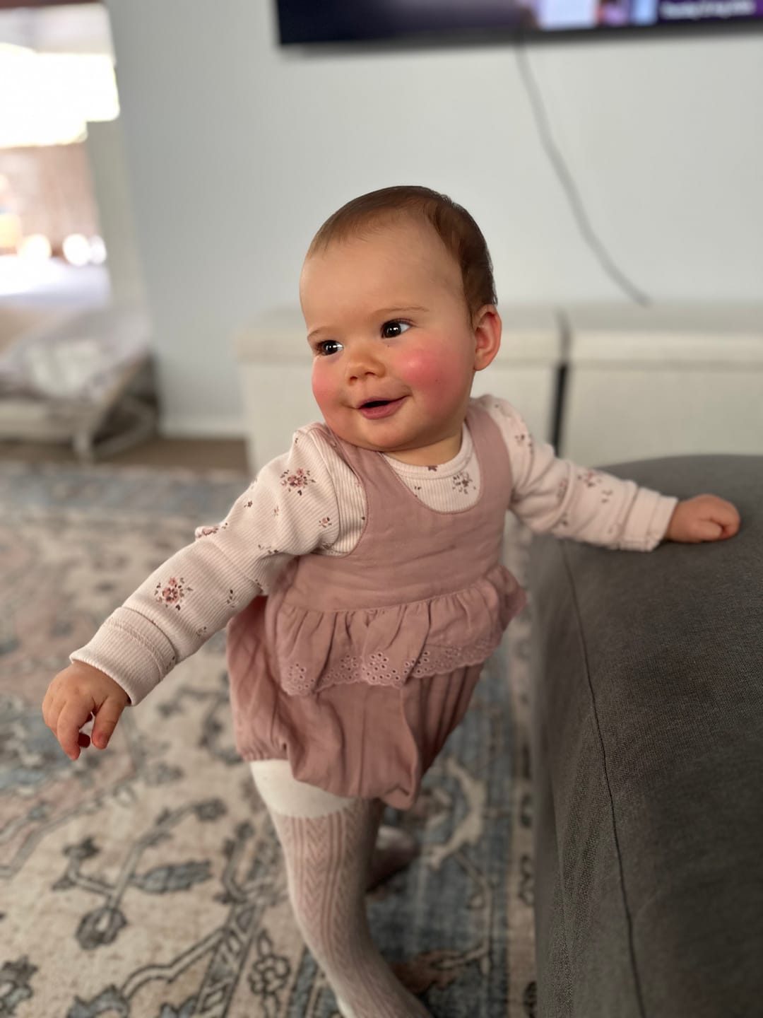 Customer photo review of Maya Romper Heart Confetti