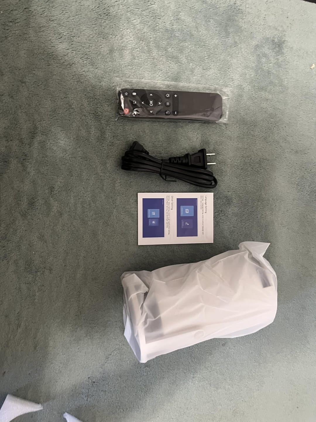 Customer photo review of BookBeam™ - Portable Book Projector
