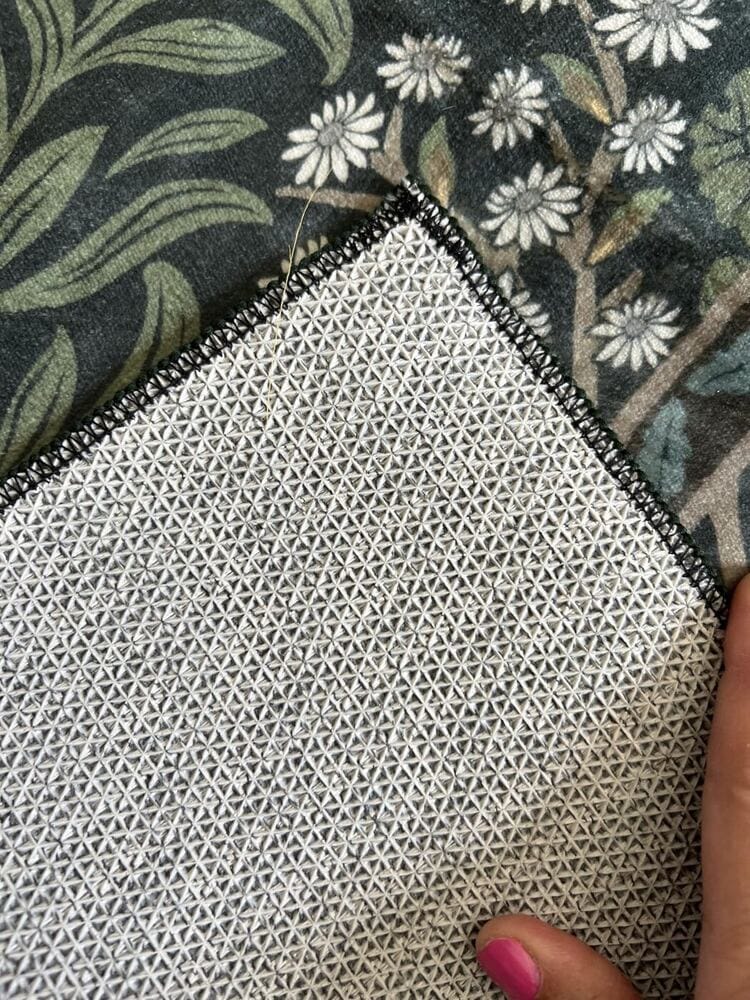 Customer photo review of Rug – Maximalism Vintage French Floral – Forest Fern