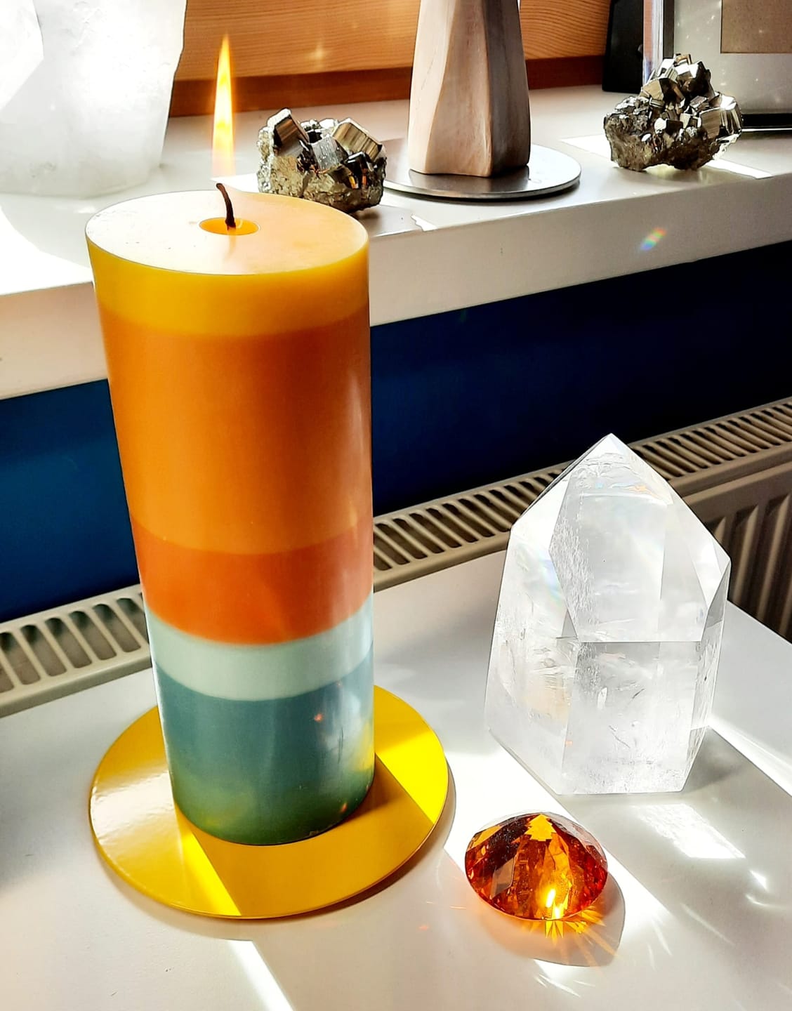 Customer photo review of Kerzenteller Big POP Gelb