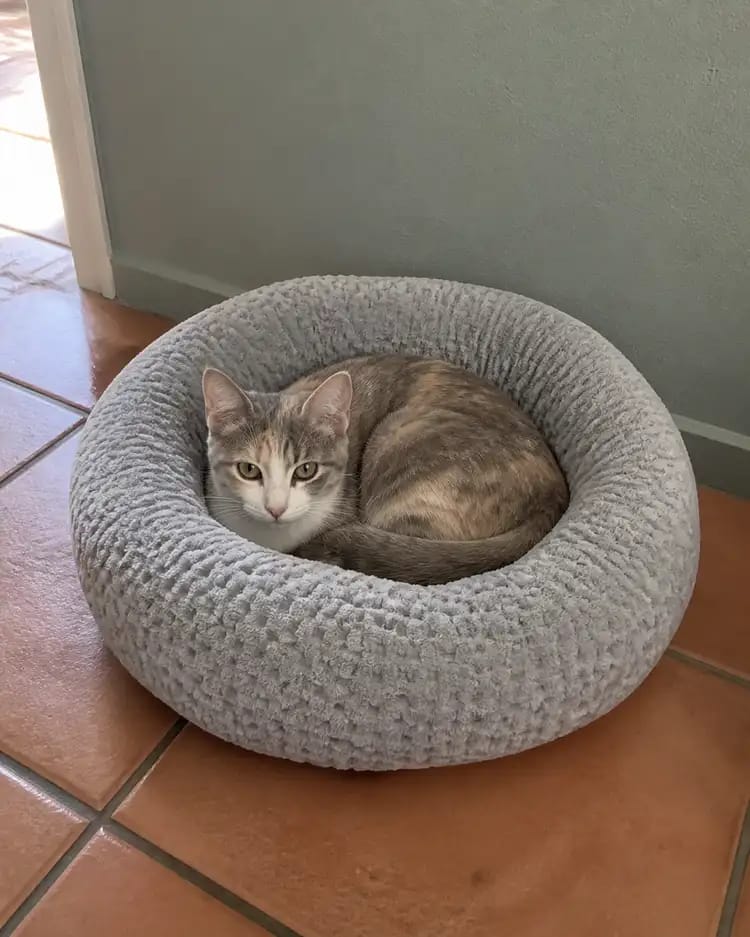 Customer photo review of PlushNest Orthopedic Pet Bed
