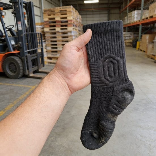 Customer photo review of Chaussettes WorkShield – Confort et résistance au quotidien