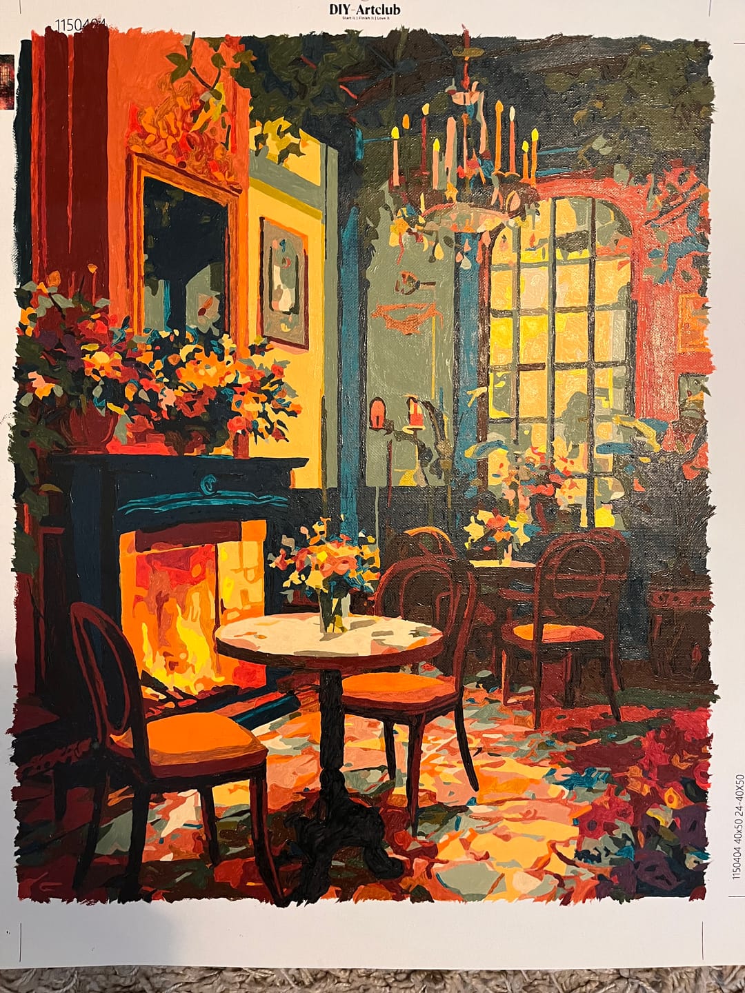 Customer photo review of Art Deco salon | Paint by Number